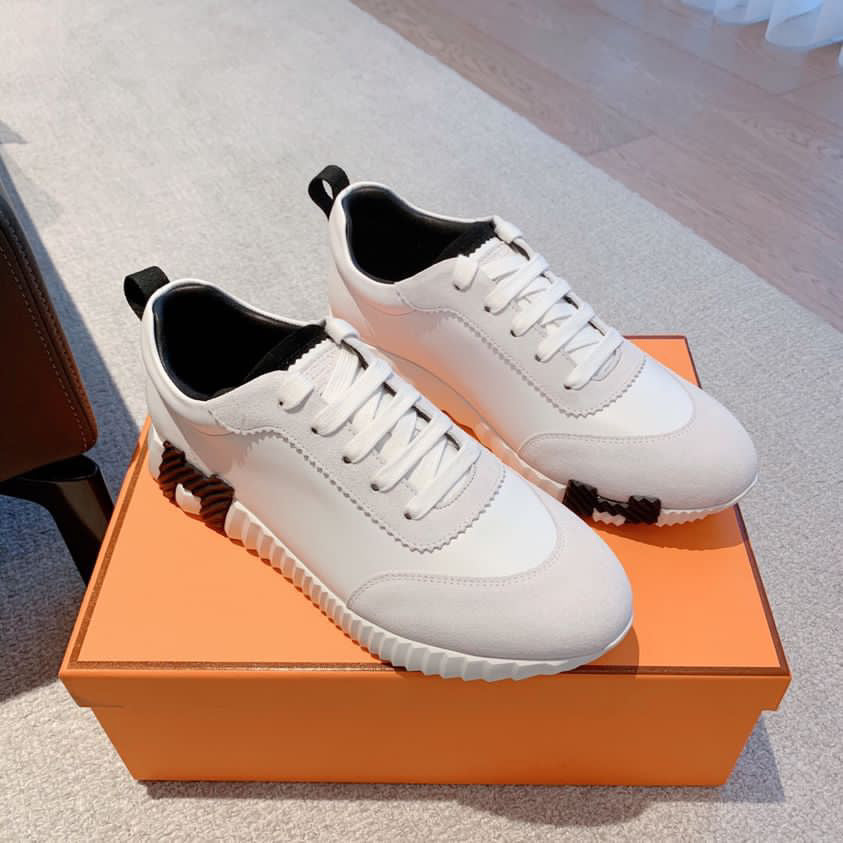 Hermes White Sneakers