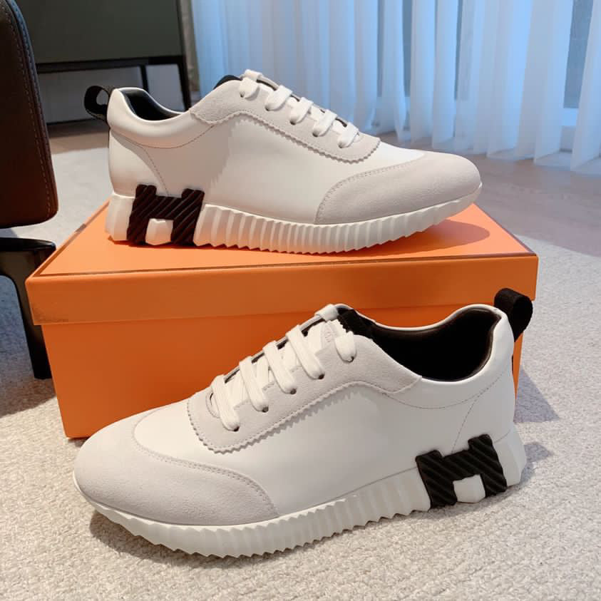 Hermes White Sneakers