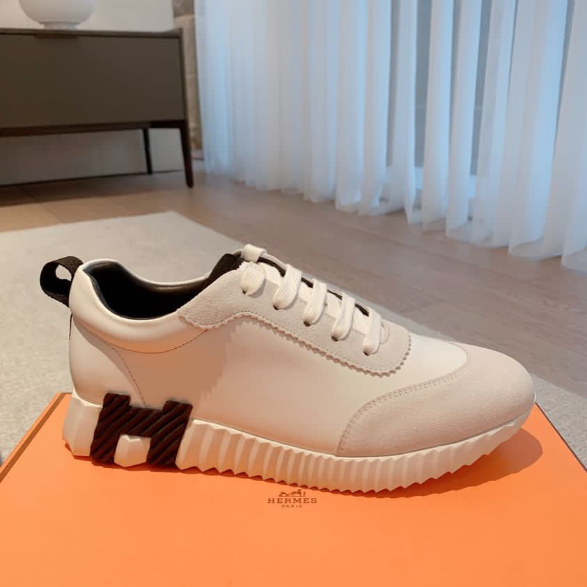 Hermes White Sneakers