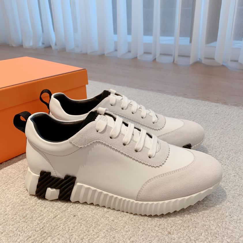 Hermes White Sneakers