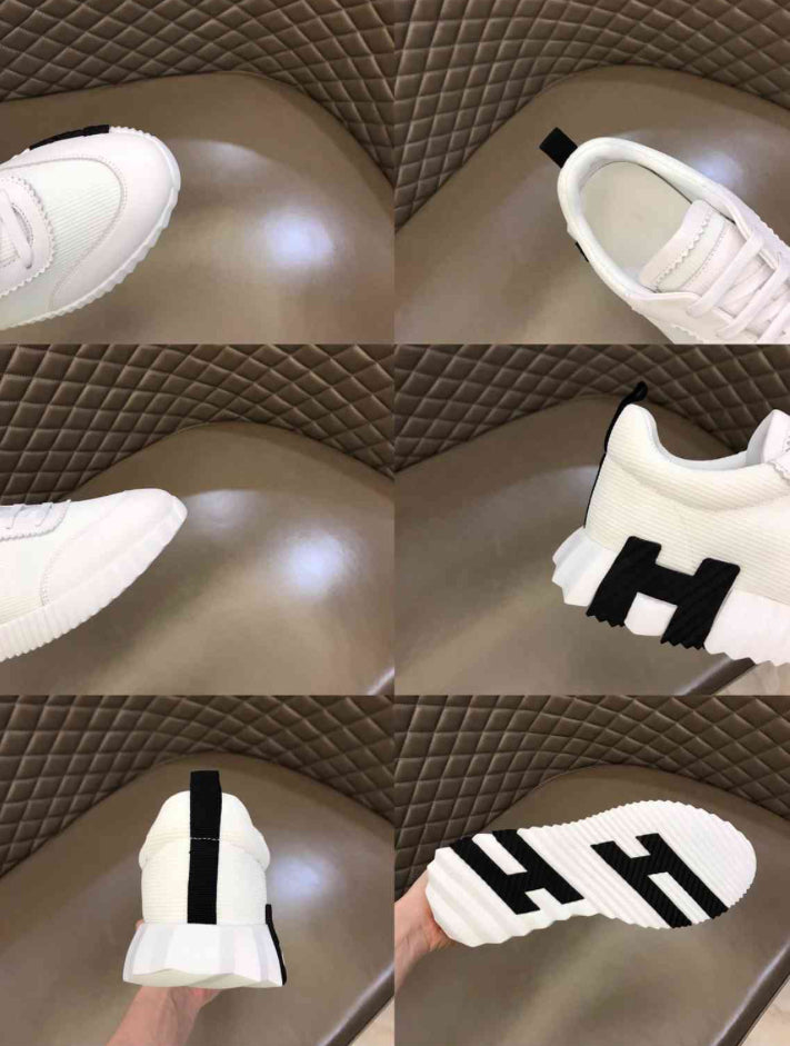 Hermes White Sneakers